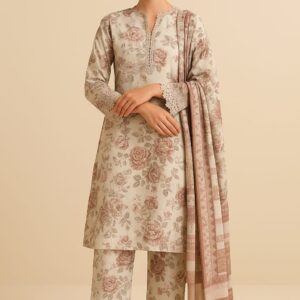 DIGITAL PRINTED BANADORA LAWN 3PC VOIL LAWN DUPATTA